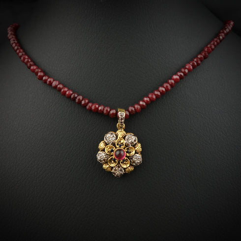 Eclipse Silver Pearl Necklace-DS 37